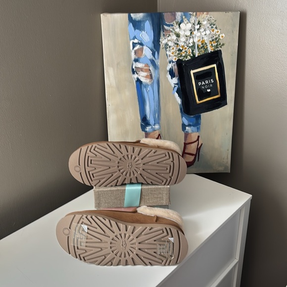 Sheepskin Wool Collar Zipper Platform Mini Ankle Boots - Picture 12 of 13